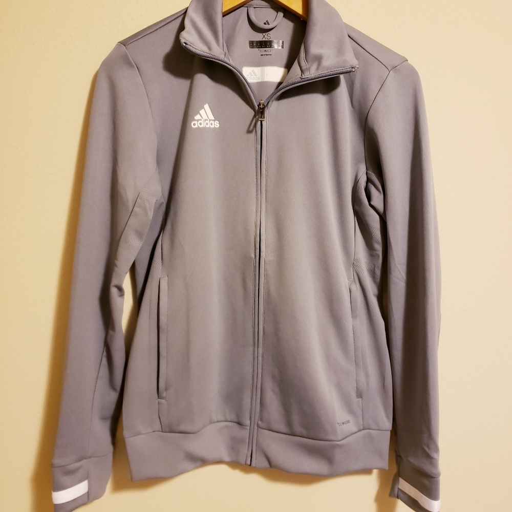 Adidas light grey jacket